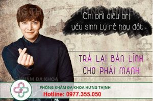 chữa yếu sinh lý hết bao nhiêu tiền